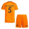 Maillot de Supporter Real Madrid Bellingham 5 Extérieur 2024-25 Pour Enfant